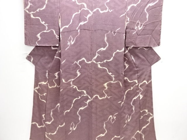 アンティーク　紋錦紗抽象模様着物